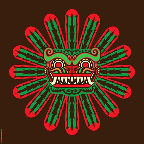 Quetzalcoatl Por Adrian Acosta Meza Adriarte Aztec Art Mexican Art