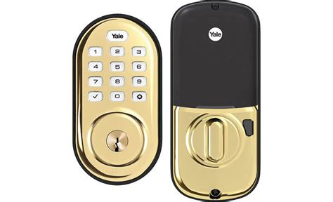 Yale Real Living Assure Lock Keypad Deadbolt Yrd216 Bright Brass