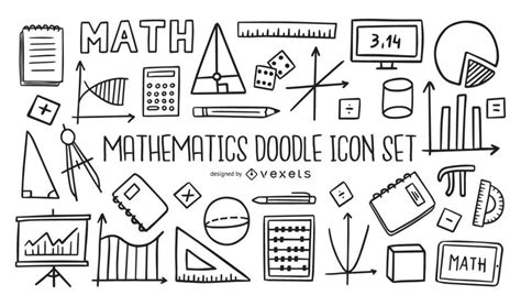Mathematics Doodle Icon Set Collection Ad Affiliate Ad Doodle