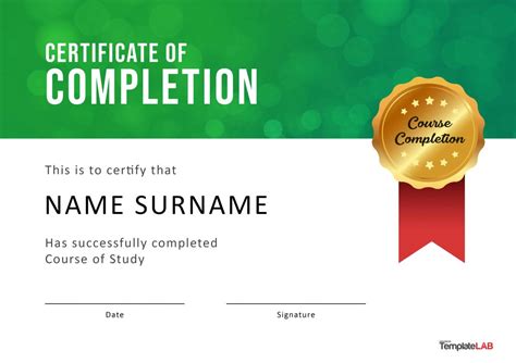 Free Certificate Of Completion Templates Word Powerpoint