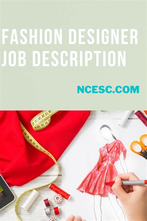 Fashion Designer Job Description Everything You Need To Know