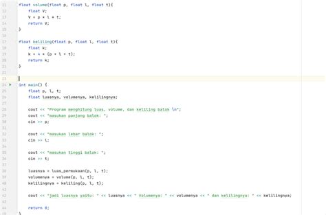 Program Menghitung Luas Volume Dan Keliling Balok Menggunakan C