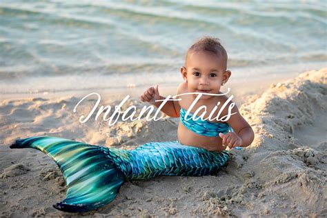 Infant Mermaid Tail Costumes For Babies Made By Mertailor Kids