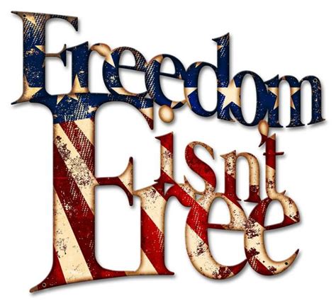 18x16 Freedom Isnt Free Remind And Honor In Metal