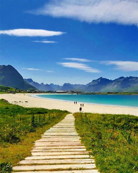 Are You Looking Forward To The Summer☀️ Ramberg Beach In Lofoten 🏖