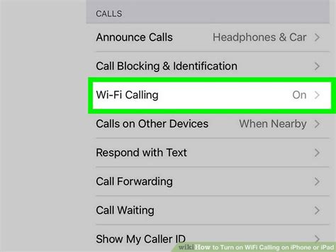 How To Turn On Wifi Calling On Iphone Or Ipad 4 Steps