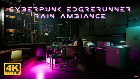 Cyberpunk Edgerunner Apartment Ambience Sci Fi Ambiance For Sleep