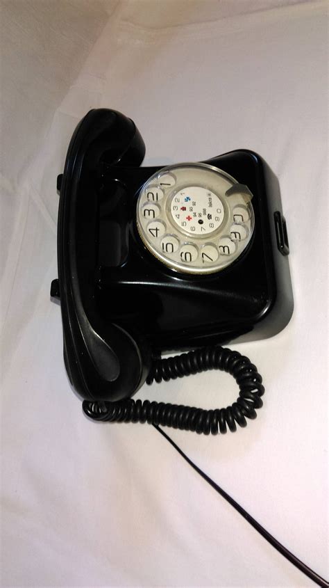 Bakelite Rotary Telephone By Iskra Yugoslavia Black Etsy
