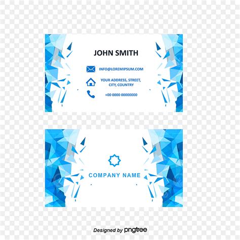 Business Card Designs Png Image Blue Color Business Card Design