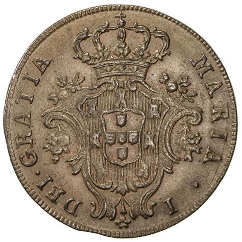 Portugal Maria I 1786 1799 Ae 5 Reis 575g 1797 Unc