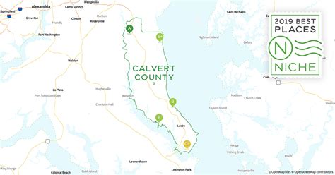 2017 Calvert County Topographic Map Map