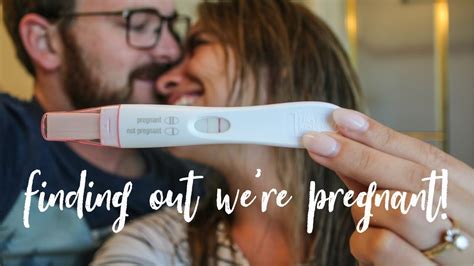 Finding Out Were Pregnant Live Pregnancy Test 10 Dpo Youtube