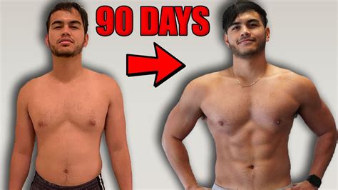 Crazy 90 Day Body Transformation Skinny Fat To Fit Youtube