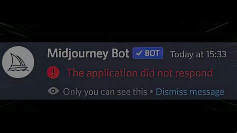 Discord Midjourney The Application Did Not Respond Fix