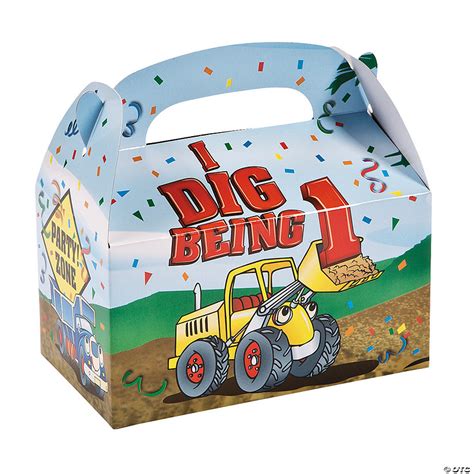 I Dig Being 1 Construction Treat Boxes Discontinued