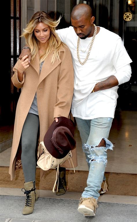 Stylish Pair From Kim Kardashian And Kanye Wests Cutest Photos E News