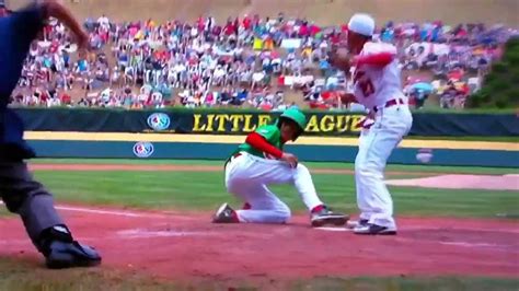 Action packed footage with sound of the. 2011 llws Great play in Japan vs Mexico game - YouTube