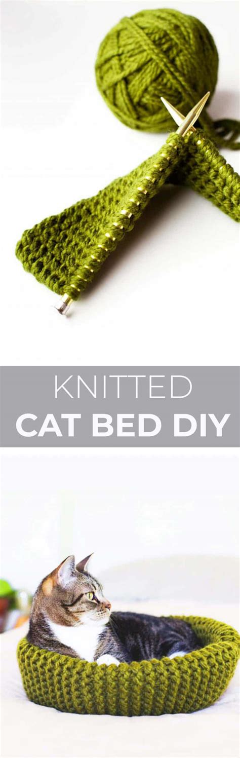 Make Your Own Knit Cat Bed A Beautiful Mess