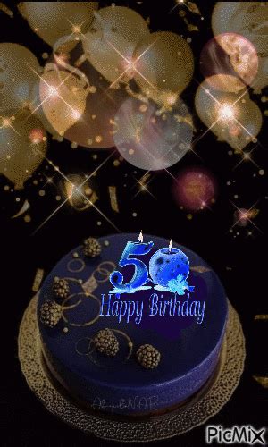 Happy 50th Birthday Free Animated  Picmix