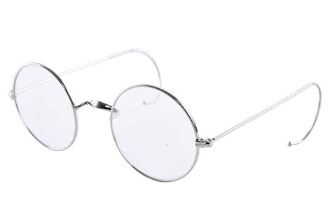 Agstum Retro Round Optical Rare Wire Rim Eyeglass Frame 47mm Without Nose Pads Womens