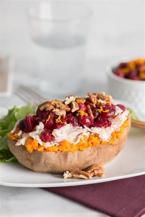 Roast Turkey And Cranberry Stuffed Sweet Potatoes