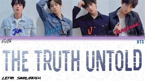 BTS THE TRUTH UNTOLD Ft STEVE AOKI Letra Simplificada YouTube