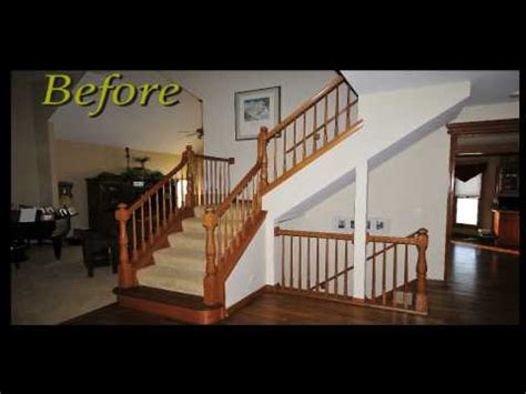 Replacing broken stair spindle baluster. Replace wood spindles with wrought Iron balusters,best ...
