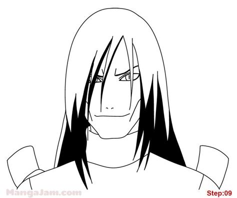 How To Draw Orochimaru From Naruto Drawings Naruto
