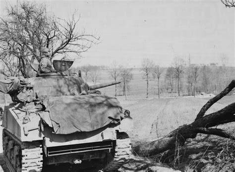 761st Tank Battalion M4 Sherman Supporting The 103rd Id Nieffern France
