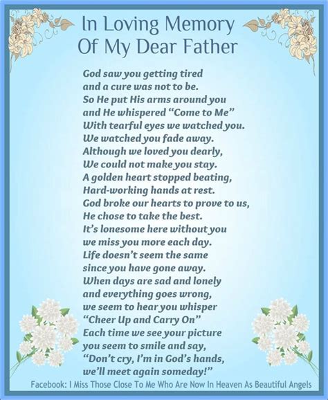 With ortiz being raised an acoma indian many of his poems are based upon the spoken traditions and pieces of wisdom passed down from generation to generation. I miss my dad Poems