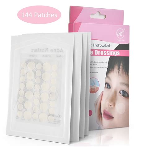 Hailicare 144 Patches Hydrocolloid Acne Pimple Patch Spot Treatment For