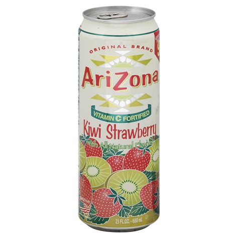 Arizona Beverage Kiwi Strawberry 23 Fl Oz 680 Ml Food And Grocery