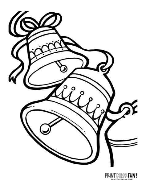 10 Christmas bells clipart & coloring pages to ring in the holiday