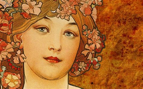 Fond d'écran : 1440x900 px, Alphonse Mucha, Oeuvre traditionnelle