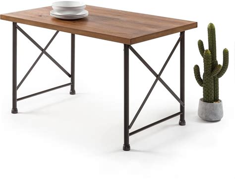 Zinus Alicia Industrial Style Dining Table Brown Dining Table Online