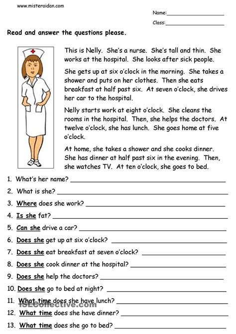 This section contains hundreds of reading comprehension exercises for all grade levels. Pin en Classroom ideas