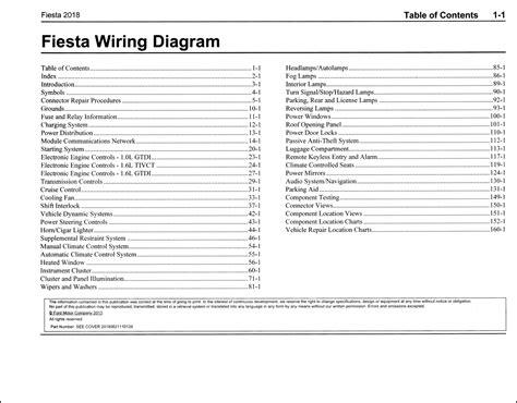 2018 Ford Fiesta Wiring Diagram Manual Original