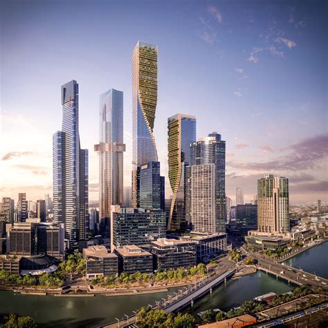 Melbourne Tower Shortlist Skyscraper Architecture Futuristic