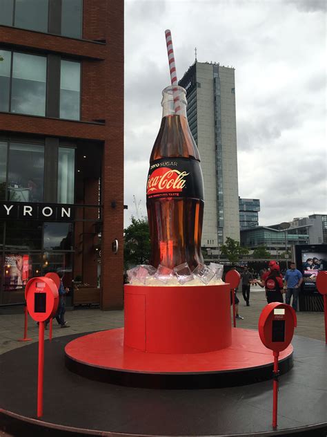 Giant Coke Cola Bottle Display Coca Cola Commercial Coca Cola Marketing Coca Cola Decor