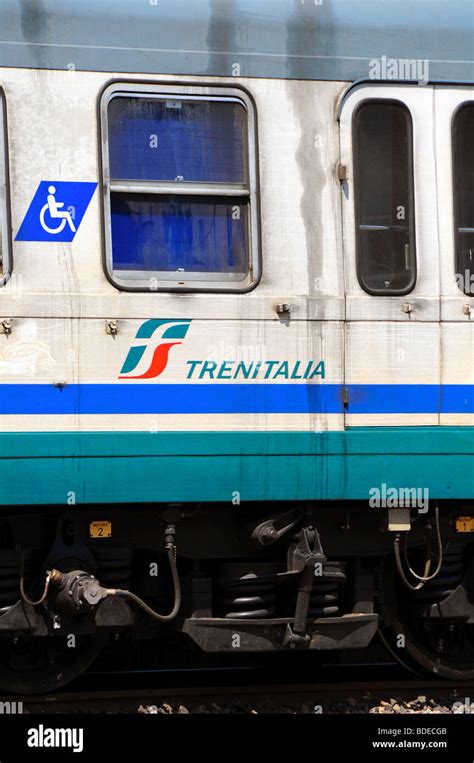 Italian Railways Train Trenitalia At Bologna Station Italy Stock