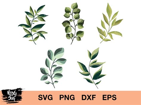 Greenery Branches Svg Leaves Svg Svg Files for Cricut SVG | Etsy | Svg