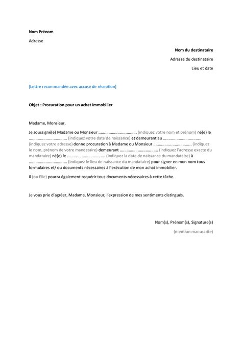 Modele De Lettre De Procuration Pour La Vente D Une Maison Tutor Suhu