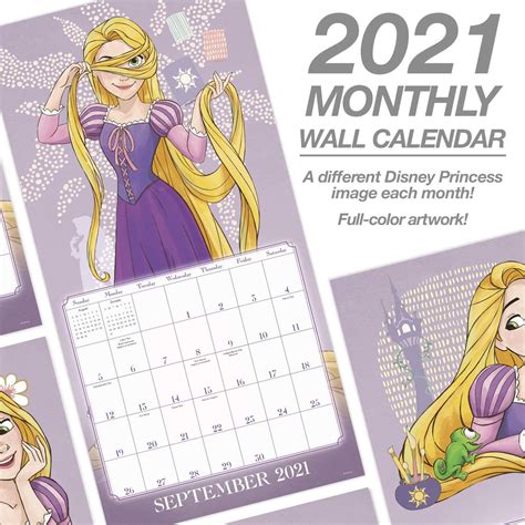 Sure, digital calendars are convenient — we can take them everyw. Disney Princess 2021 Wall Calendar | 2022 Calendar