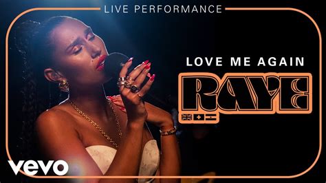 Raye Love Me Again Live Performance Vevo Youtube