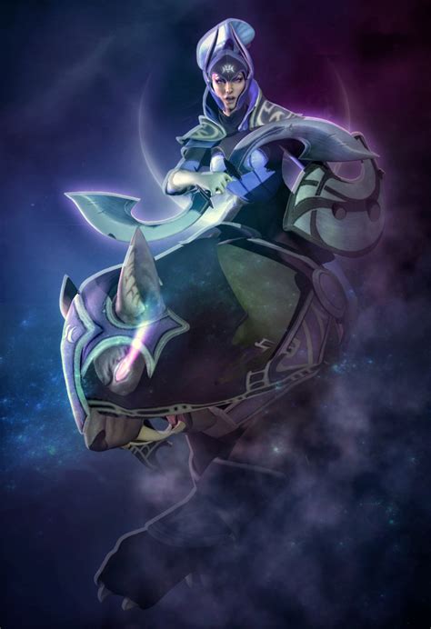 dota 2 wallpapers fan art luna by d k0d3