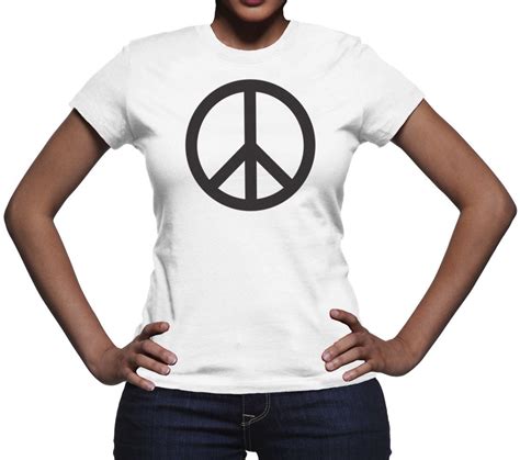 Womens Peace Sign T Shirt Shirts T Shirt Cool T Shirts