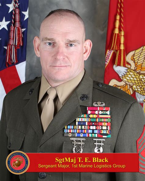 Sergeant Major Black 1st Marine Logistics Group Leaders