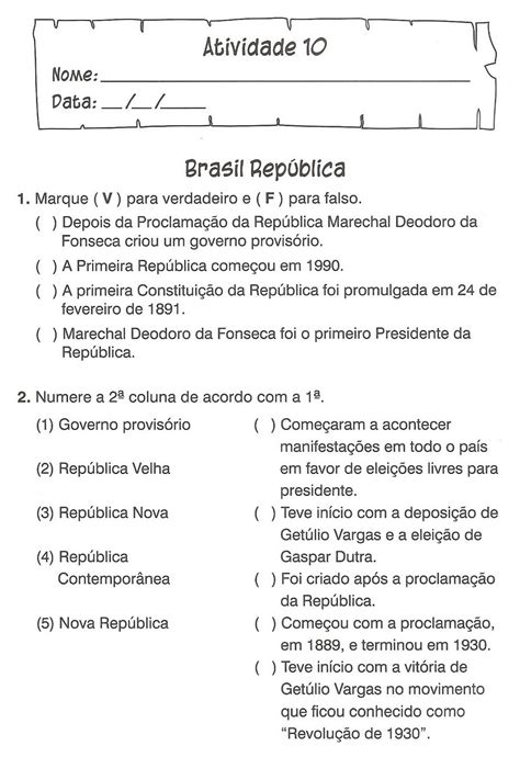 Atividades De Historia Eja