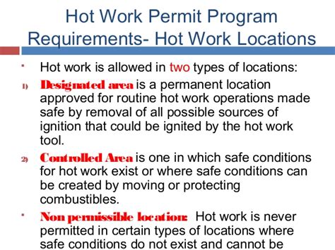 Hot Work Permit Program Safety Training By Unc