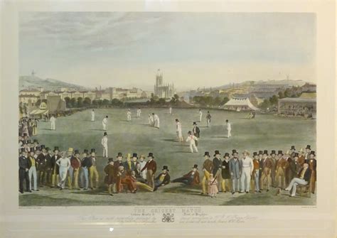 The Cricket Match Between Sussex And Kent At Brighton Th Century